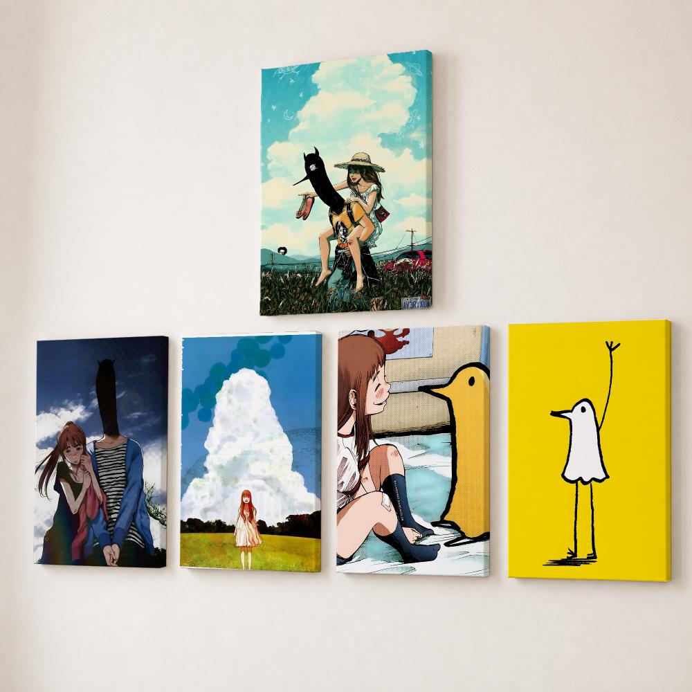 Canvas Wrap Ready - G-Goodnight Punpun Аниме-картина, каллиграфия, HD-холст, настенное